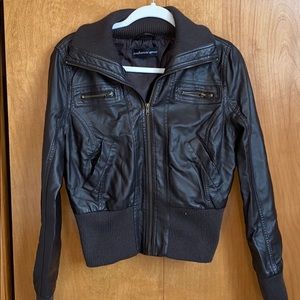 Faux leather jacket